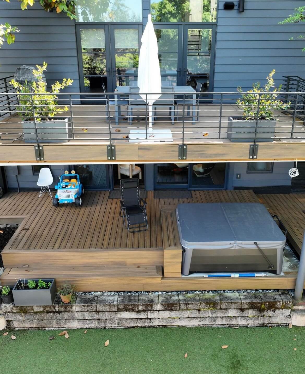 photo of multi-level deck